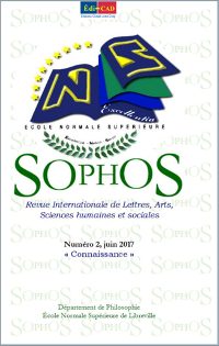 SOPHOS. Numéro 2, « La Connaissance », juin 2017